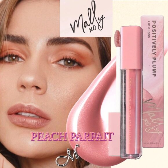 Mally XO Positively Plump Hydrating Lip Gloss ~ Peach Parfait* 3.1 g - NIB - Picture 1 of 11